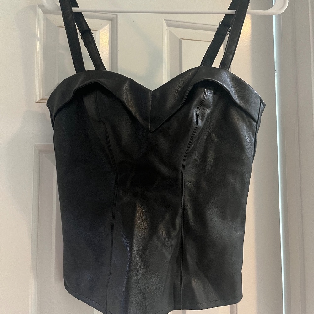 Vixen by Micheline Pitt Vegan Leather Maneater Top